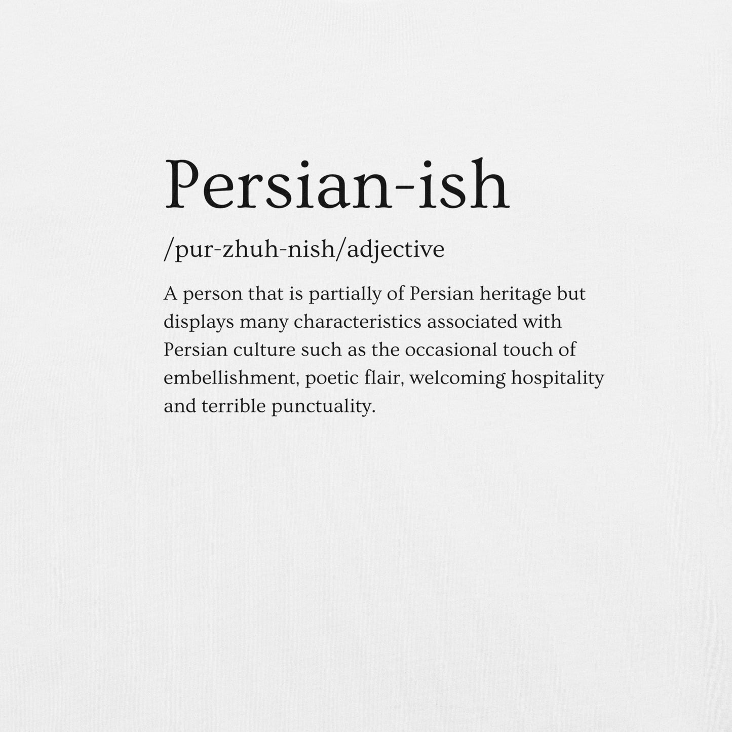 Persian-ish definition cotton Unisex t-shirt