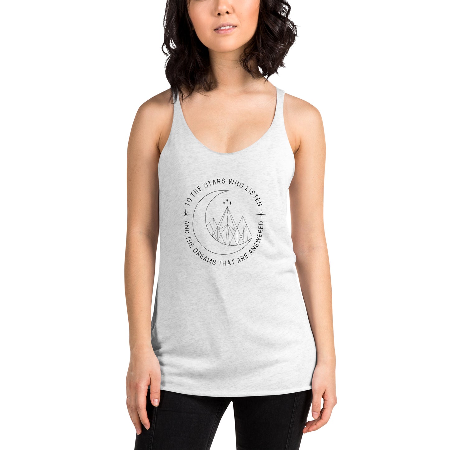 ACOTAR Ladies’ Racerback Workout Tank top, A Court of Thorns and Roses Quote