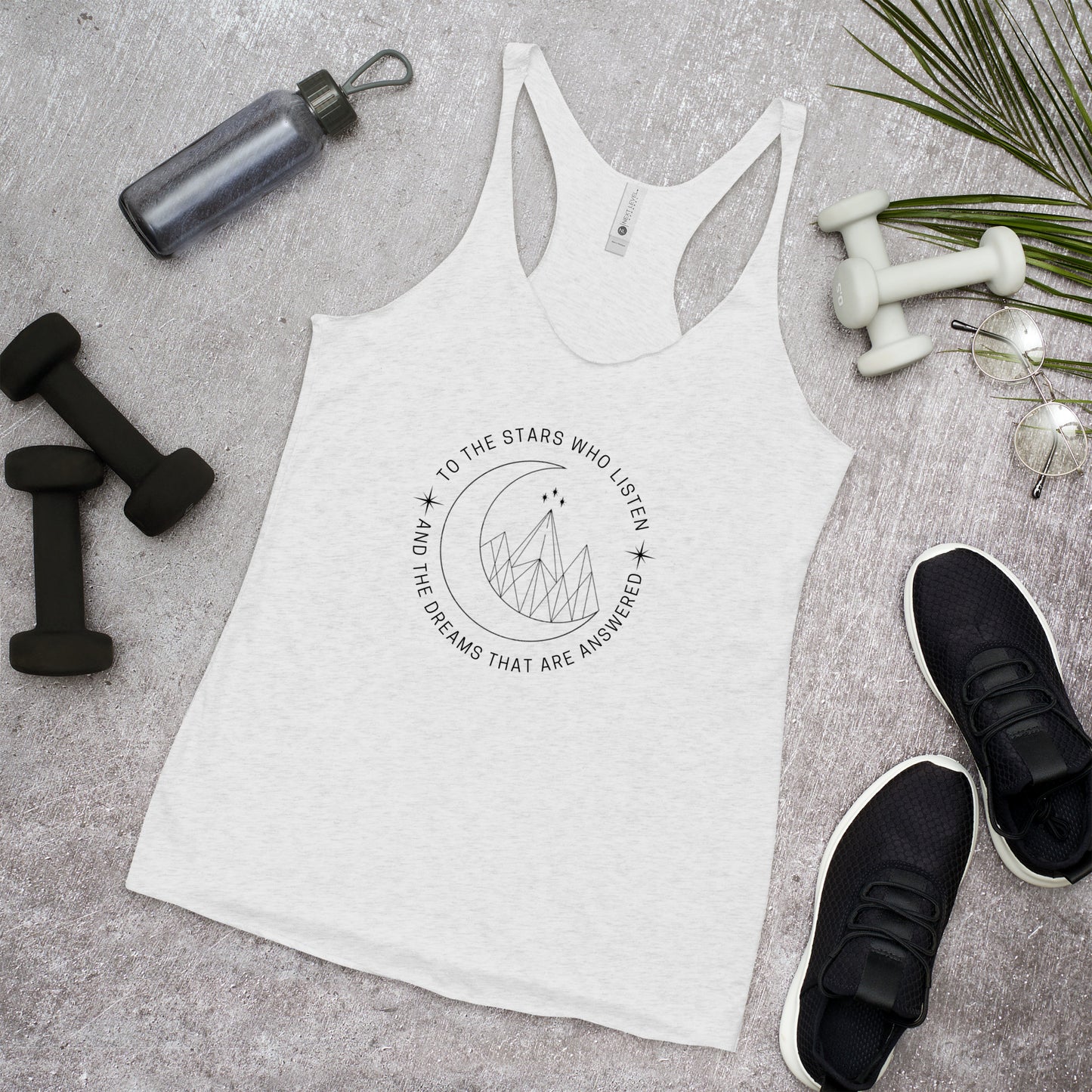 ACOTAR Ladies’ Racerback Workout Tank top, A Court of Thorns and Roses Quote