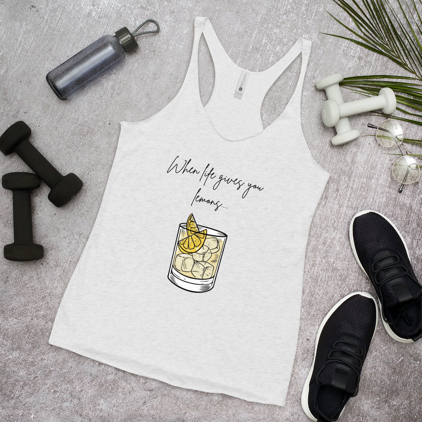 When Life Gives you Lemons, Make a Cocktail - Funny Women's Racerback Tank